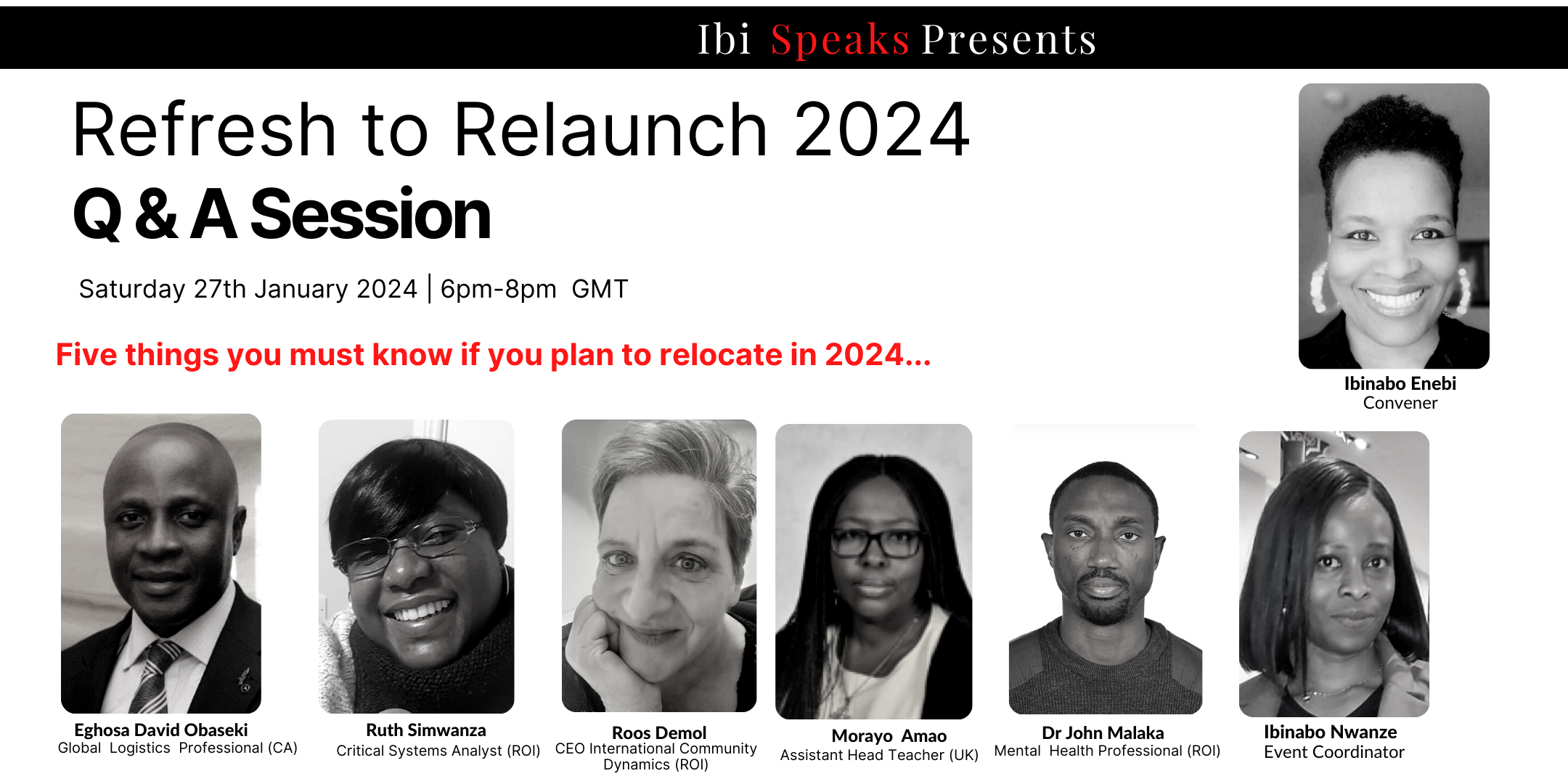 Refresh to Relaunch 2024 Online Q&A Session